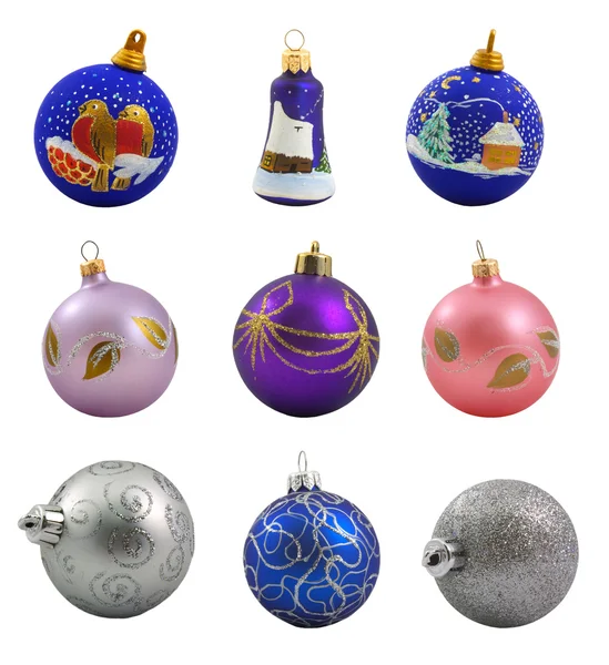 Conjunto de bolas de Navidad — Foto de Stock