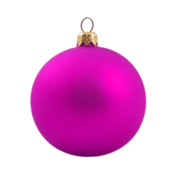 Bola de Natal enfadonha rosa — Fotografia de Stock