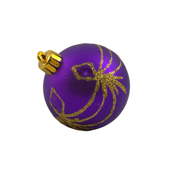 Bola de brinquedo de Natal Lilac — Fotografia de Stock