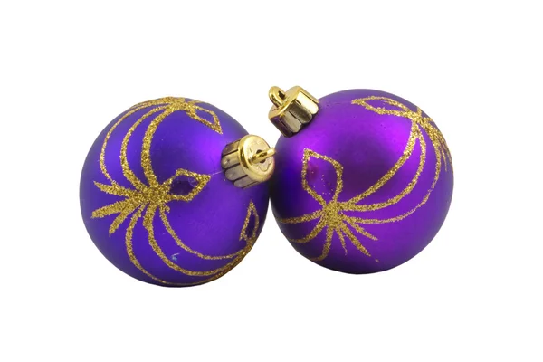 Bola de brinquedo de Natal Lilac — Fotografia de Stock