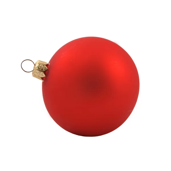 Червоні Різдвяні іграшки м'яч — стокове фото