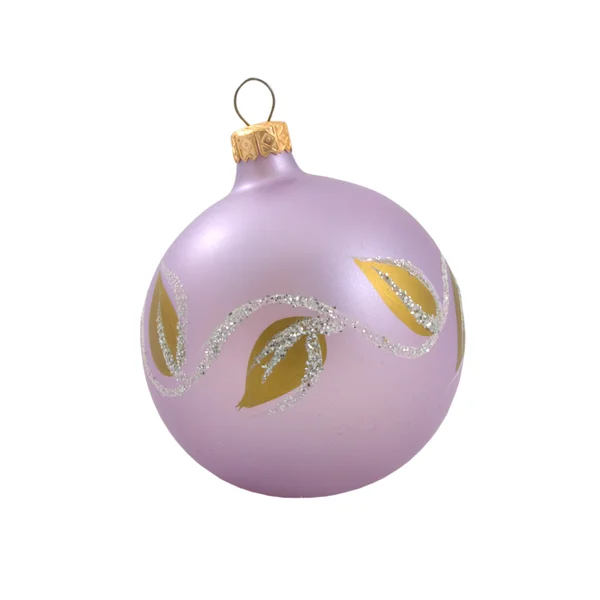 Фіолетовий нудний різдвяний м'яч — стокове фото