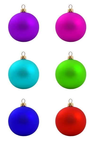 Набор рождественских шаров — стоковое фото