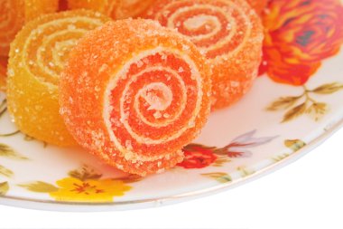 kleurrijke vruchten zoete snoepjes close-up