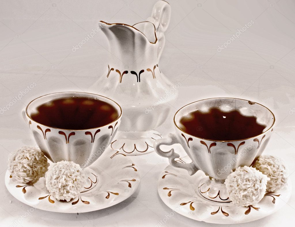 Classic tea cups — Stock Photo © Alexandra Lande 4873281