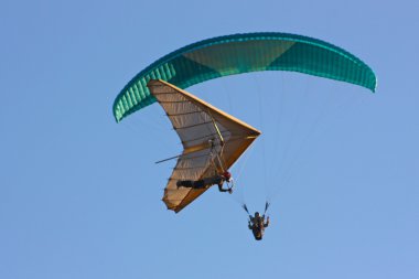 Paraglider flight in Crimea clipart