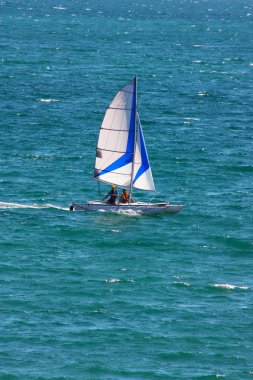 Windsurfing in Crimea clipart