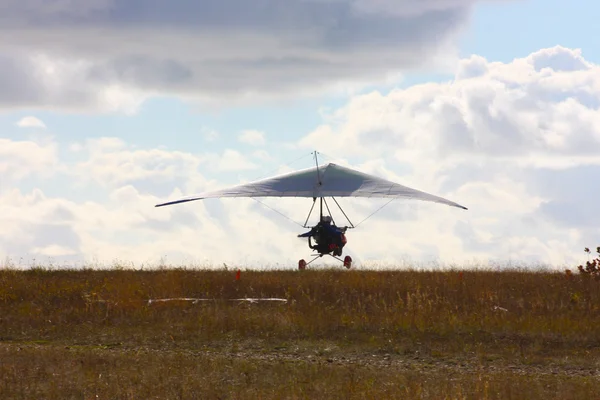 stock image Hang gliding in Crimea taken in summer