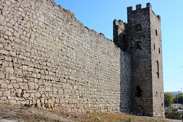 Sudak クリミア自治共和国での撮影で genuese 要塞 — ストック写真