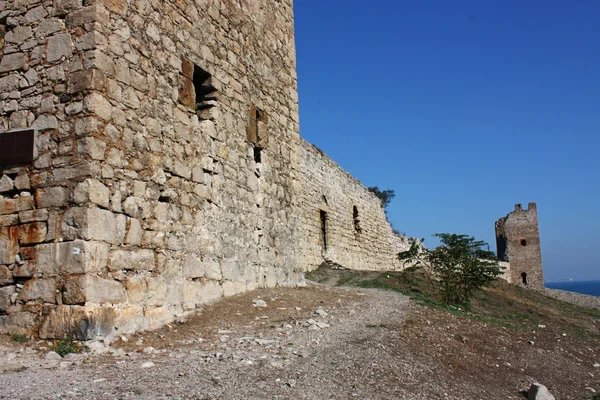 Genuese фортецю в Судаку, прийняті в Криму — стокове фото