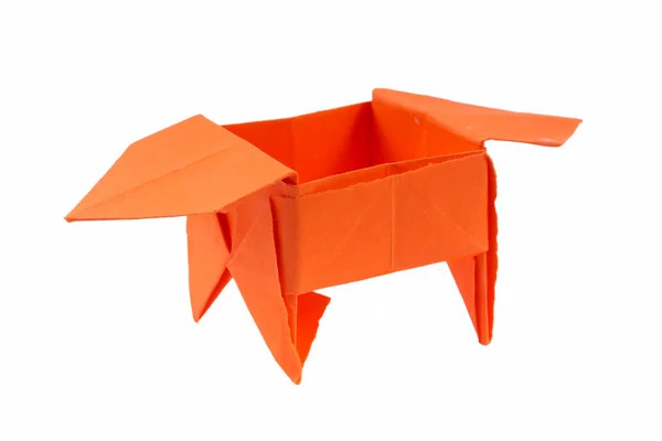 Boîte en papier - origami simple — Photo
