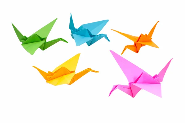 Origami uccelli — Foto Stock