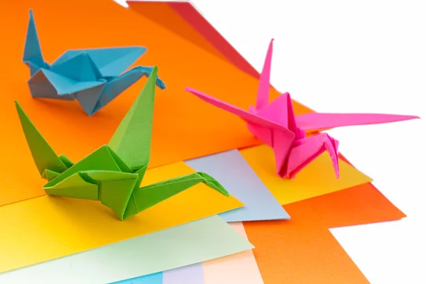 Origami kuşlar — Stok fotoğraf