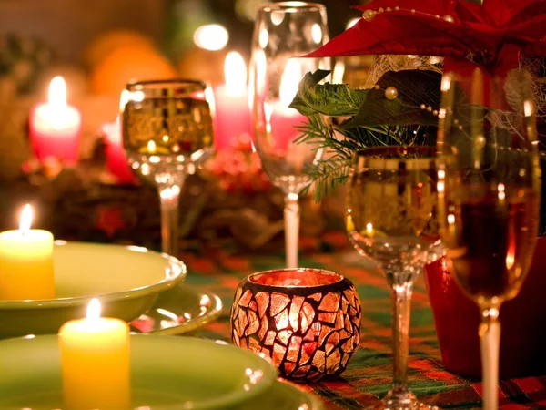 Christmas place setting — Stock Photo, Image