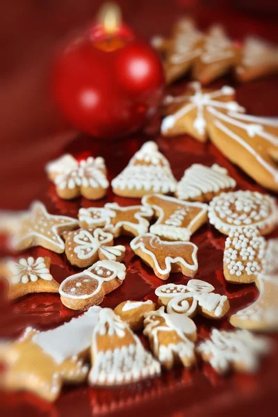Panes de jengibre de Navidad dulce —  Fotos de Stock