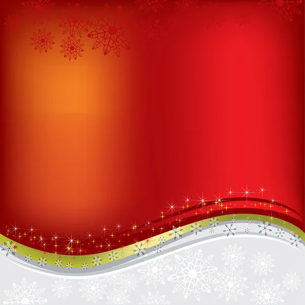 Saludo de Navidad fondo rojo abstracto — Archivo Imágenes Vectoriales