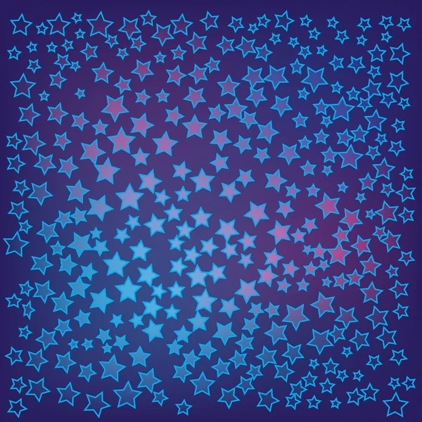Résumé fond de Noël étoiles bleues — Image vectorielle