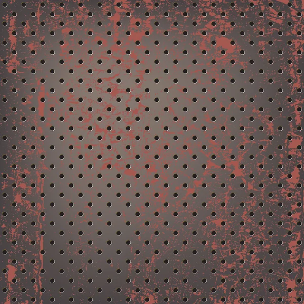 生锈的金属丝网的纹理 — 图库矢量图片