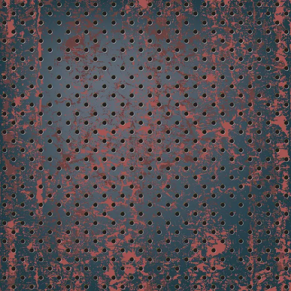 Texture of rusty metal mesh — Stock Vector
