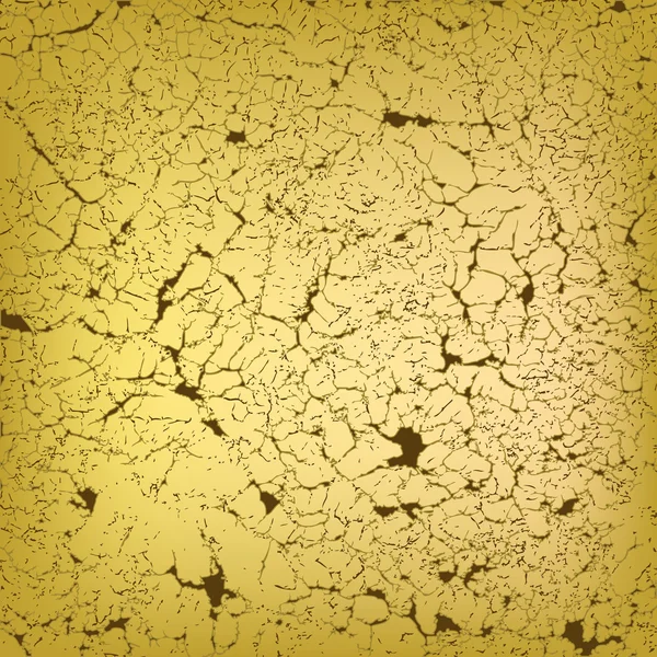 Texture de fond jaune fissuré — Image vectorielle