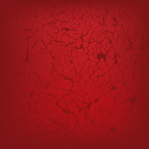 Konsistens av spruckna röd bakgrund — Stock vektor