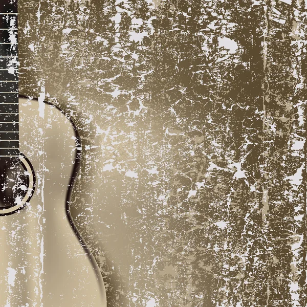 Resumen agrietado fondo guitarra clásica — Archivo Imágenes Vectoriales