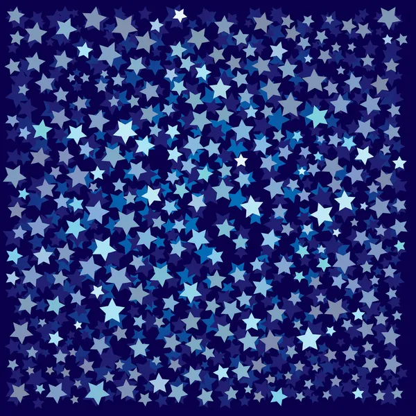 Fondo abstracto con estrellas azules — Vector de stock