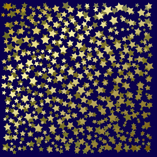 Fondo abstracto con estrellas doradas — Vector de stock