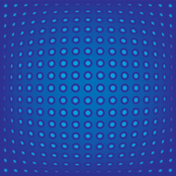 Abstract Background Blue Dots Fish Eye Effect — Stok Vektör