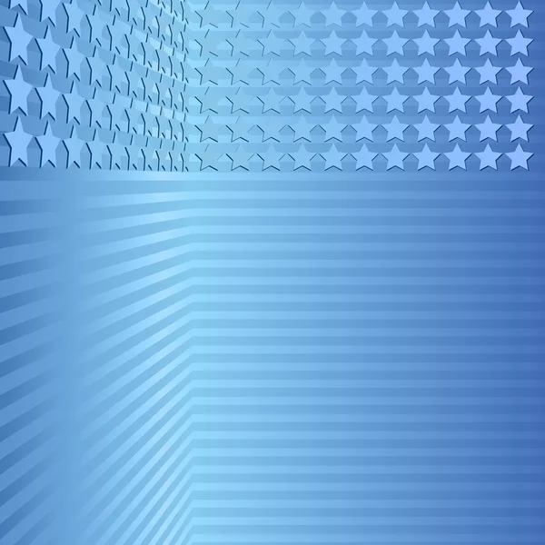 Fond Abstrait Avec Des Étoiles Bleues Des Bandes — Image vectorielle