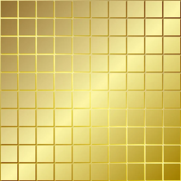 抽象的上一个黄色的黄金背景方块 — 图库矢量图片