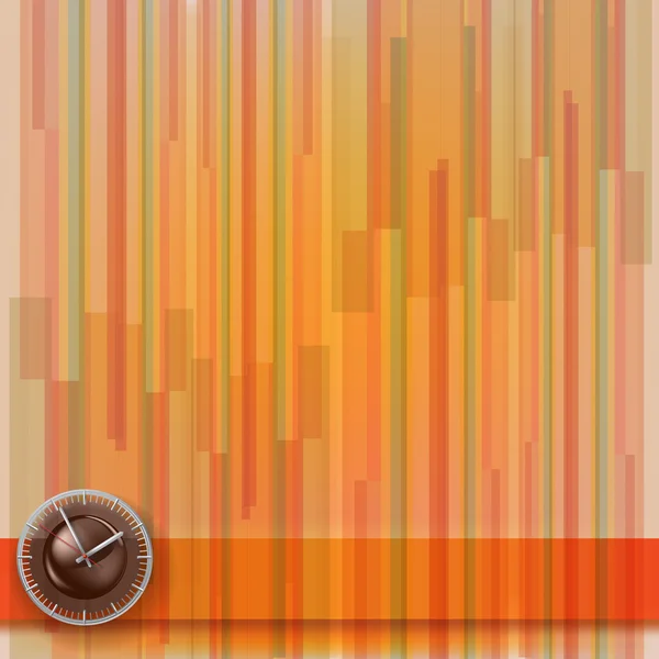 Abstract Illustration Clock Stripes Background — Stock Vector