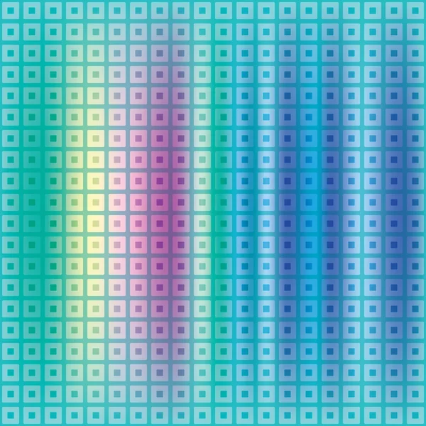 Abstrakte Bunte Hintergrund Mit Blauen Quadraten Und Punkten — Stockvektor