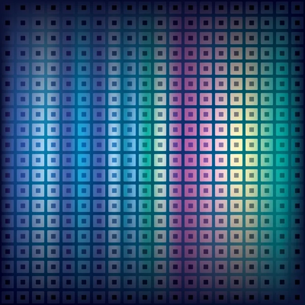 Fond Coloré Abstrait Avec Des Carrés Sombres Des Points — Image vectorielle