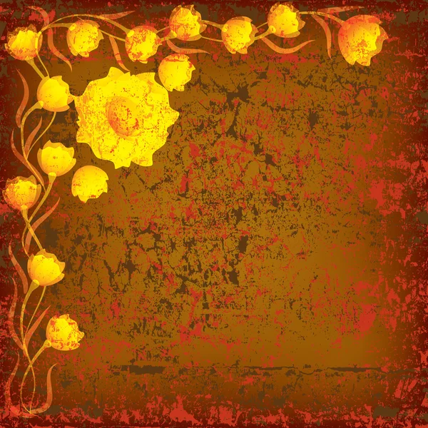 Абстрактная цветочная иллюстрация — стоковый вектор
