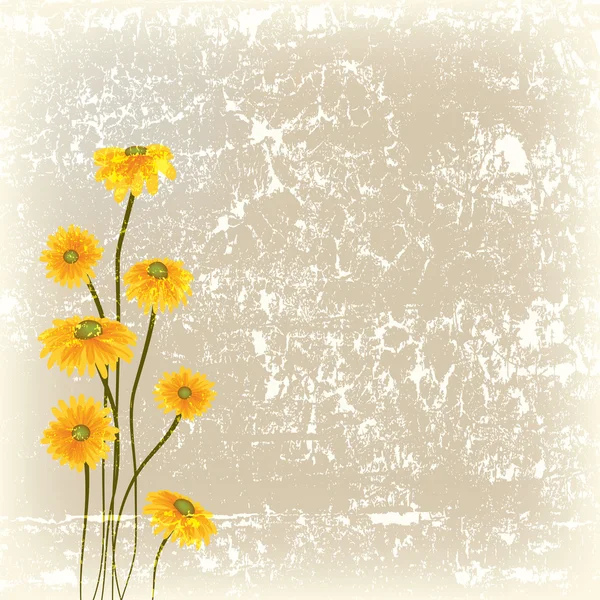 Ilustração floral abstrata — Vetor de Stock