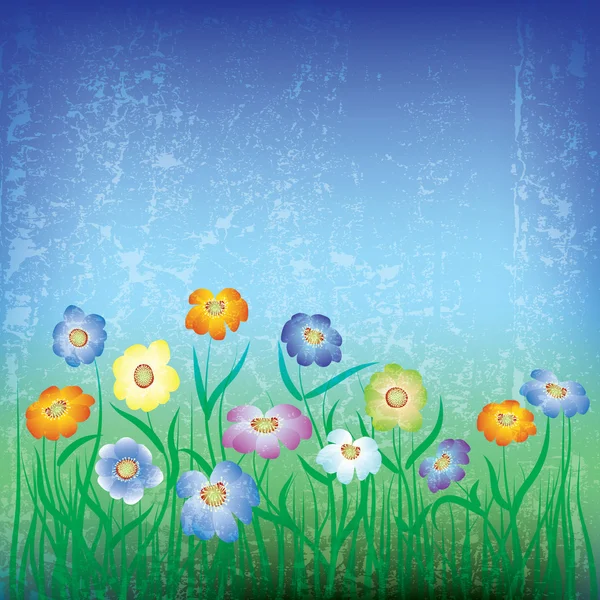 Streszczenie ilustracja kwiatowy — Wektor stockowy