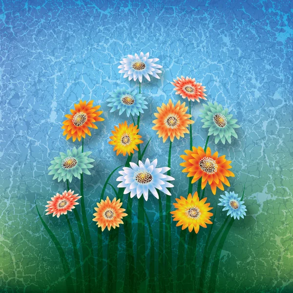 Ilustración floral abstracta — Vector de stock