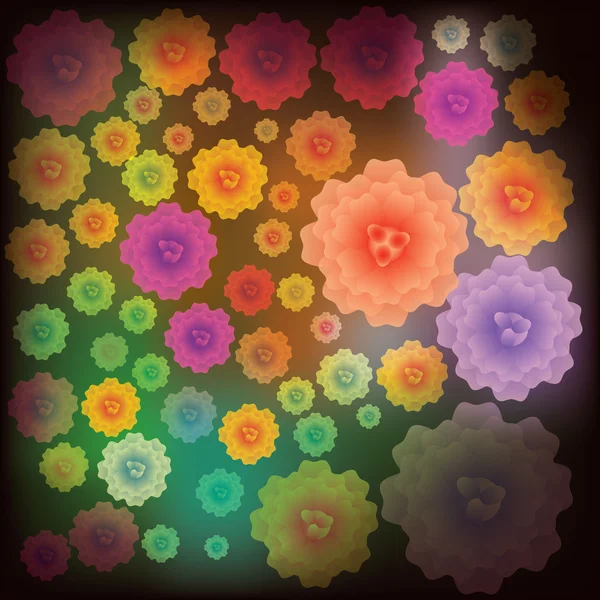 Abstraktní květinové ilustrace — Stockový vektor
