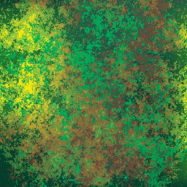 Textura verde grunge abstracta — Vector de stock