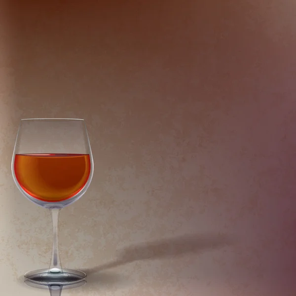 Bardağı kahverengi ile soyut resim — Stok Vektör