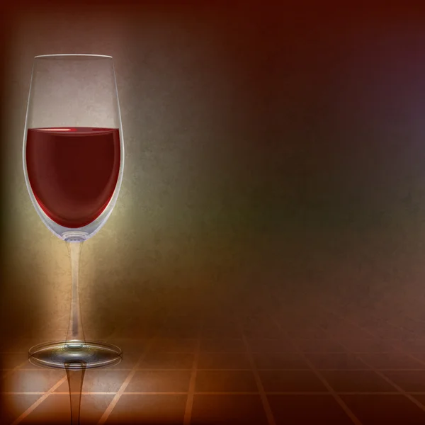 Wineglass absztrakt illusztráció — Stock Vector