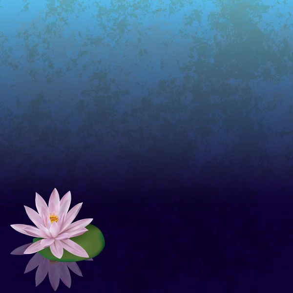 Illustration grunge abstraite avec lotus — Image vectorielle