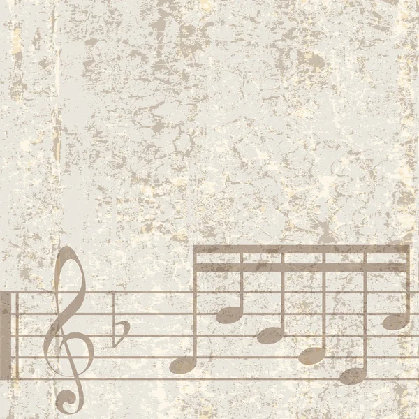 Fondo musical agrietado abstracto — Archivo Imágenes Vectoriales