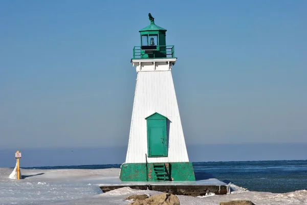 Lighthouse in Winter — Stock Photo, Image