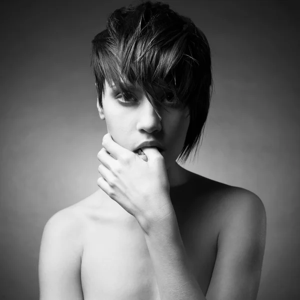 Nudo donna sensuale — Foto Stock