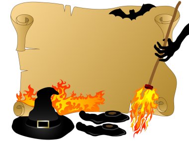 Halloween parchment clipart