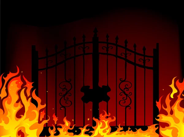 Gate to hell — Stock Vector