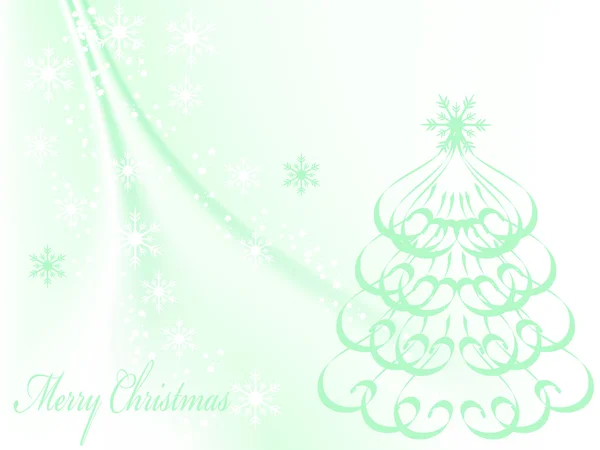 Zelený vánoční stromek — Stockový vektor