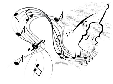 Abstract music background clipart